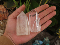 Polished Clear Quartz Crystal Points x 6 From Madagascar - TopRock