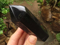 Polished Double Terminated Black Basalt Points  x 3 From Madagascar - TopRock