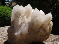 Natural Large White Phantom Quartz Cluster  x 1 From Madagascar - TopRock