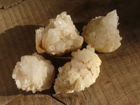 Natural Cascading Candle Quartz Clusters  x 4 From Madagascar