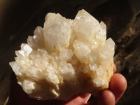 Natural Cascading Candle Quartz Clusters  x 4 From Madagascar