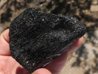 Natural Black Tourmaline Schorl Pieces  x 23 From Zambia - TopRock