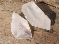 Natural Clear Etched Quartz Crystals  x 24 From Mpika, Zambia - Toprock Gemstones and Minerals 