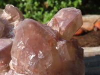 Natural Red Hematite Quartz Clusters  x 2 From Karoi, Zimbabwe - Toprock Gemstones and Minerals 