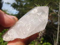 Natural Clear Etched Quartz Crystals  x 24 From Mpika, Zambia - Toprock Gemstones and Minerals 