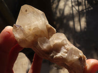 Natural Cascading White Phantom Smokey Quartz Clusters x 6 From Luena, Congo