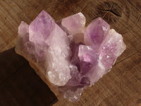 Natural Jacaranda Amethyst Clusters x 2 From Zambia