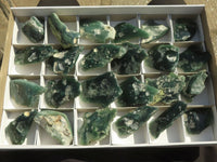 Polished Mtorolite Emerald Chrome Chrysoprase Plates x 24 From Mutorashanga, Zimbabwe - TopRock