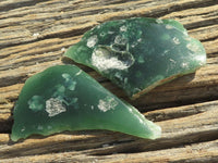 Polished Mtorolite Emerald Chrome Chrysoprase Plates x 24 From Mutorashanga, Zimbabwe - TopRock