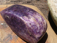 Polished Purple Lepidolite Free Forms  x 6 From Zimbabwe - TopRock