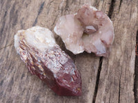 Natural Red Hematoid Quartz Specimens x 2 From Karoi, Zimbabwe - TopRock