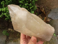 Natural Large Semi Polished Quartz Crystal (Cut To Stand) x 1 From Angola - TopRock