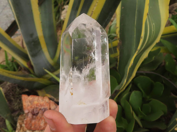 Polished Clear Quartz Crystal Points x 6 From Madagascar - TopRock