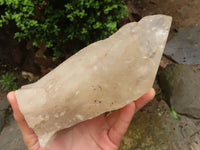 Natural Large Semi Polished Quartz Crystal (Cut To Stand) x 1 From Angola - TopRock