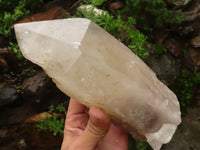 Natural Large Semi Polished Quartz Crystal (Cut To Stand) x 1 From Angola - TopRock