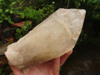 Natural Large Semi Polished Quartz Crystal (Cut To Stand) x 1 From Angola - TopRock