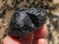 Natural Black Tourmaline Schorl Pieces  x 35 From Zambia - TopRock