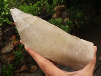 Natural Large Semi Polished Quartz Crystal (Cut To Stand) x 1 From Angola - TopRock