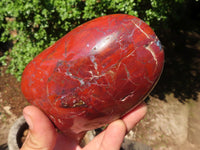 Polished Red Jasper Standing Free Forms  x 4 From Madagascar - Toprock Gemstones and Minerals 