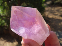 Natural Single Jacaranda Amethyst Crystals x 12 From Mumbwe, Zambia