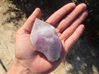 Natural Single Jacaranda Amethyst Crystals x 12 From Mumbwe, Zambia