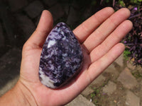 Polished Stunning Purple Lepidolite Standing Free Forms x 3 From Zimbabwe - TopRock