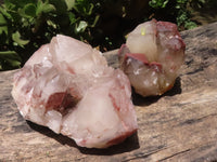 Natural Red Hematoid Quartz Specimens x 2 From Karoi, Zimbabwe - TopRock