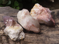 Natural Red Hematoid Quartz Specimens x 3 From Karoi, Zimbabwe - TopRock