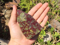 Polished Bastite Dragon Blood Stone Points  x 4 From Tshipise, South Africa