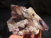 Natural Red Hematoid Quartz Crystals x 12 From Karoi, Zimbabwe