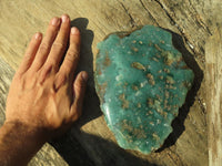 Polished One Side Polished Emerald Mtorolite Plates  x 2 From Mutorashanga, Zimbabwe