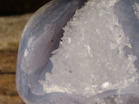 Polished Blue Lace Agate Standing Free Forms  x 2 From Nsanje, Malawi - Toprock Gemstones and Minerals 