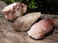 Natural Red Hematoid Quartz Specimens x 3 From Karoi, Zimbabwe - TopRock