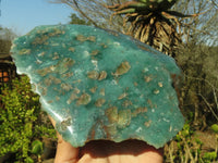 Polished One Side Polished Emerald Mtorolite Plates  x 2 From Mutorashanga, Zimbabwe