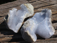 Natural Blue Lace Agate Geode Specimens  x 24 From Nsanje, Malawi - TopRock