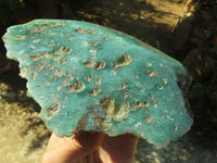 Polished One Side Polished Emerald Mtorolite Plates  x 2 From Mutorashanga, Zimbabwe