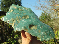 Polished One Side Polished Emerald Mtorolite Plates  x 2 From Mutorashanga, Zimbabwe