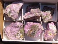 Natural Rough Stichtite & Serpentine Specimens  x 6 From Barberton, South Africa - Toprock Gemstones and Minerals 