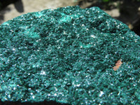 Natural Malachite Super Sparkling Crystal Plates x 2 From Tenke Fungurume, Congo - TopRock