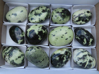 Polished Leopard (Serpentine) Stone Gallets x 12 From Nyanga & Shamva, Zimbabwe - TopRock