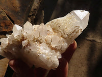 Natural Candle Quartz Crystal Clusters  x 6 From Madagascar