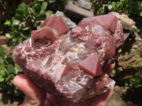 Natural Red Hematoid Quartz Specimens x 3 From Karoi, Zimbabwe - TopRock