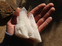 Natural Candle Quartz Crystal Clusters  x 6 From Madagascar