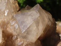 Natural Cascading White Phantom Smokey Quartz Clusters  x 2 From Luena, Congo - Toprock Gemstones and Minerals 