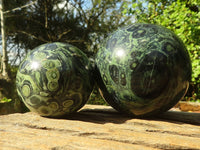 Polished Stromatolite / Kambamba Jasper Spheres  x 2 From Katsepy, Madagascar - Toprock Gemstones and Minerals 