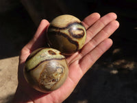 Polished Septerye Spheres  x 6 From Madagascar - Toprock Gemstones and Minerals 