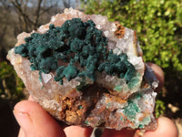 Natural Rare Ball Malachite On Drusy Quartz & Dolomite Specimens x 6 From Kambove, Congo