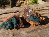 Natural Rare Ball Malachite On Drusy Quartz & Dolomite Specimens x 6 From Kambove, Congo