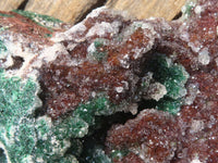 Natural Drusy Coated Malachite On Red Copper Dolomite Specimen x 1 From Likasi, Congo - Toprock Gemstones and Minerals 