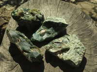 Natural Rough Green Mtorolite Specimens  x 4 From Zimbabwe - TopRock